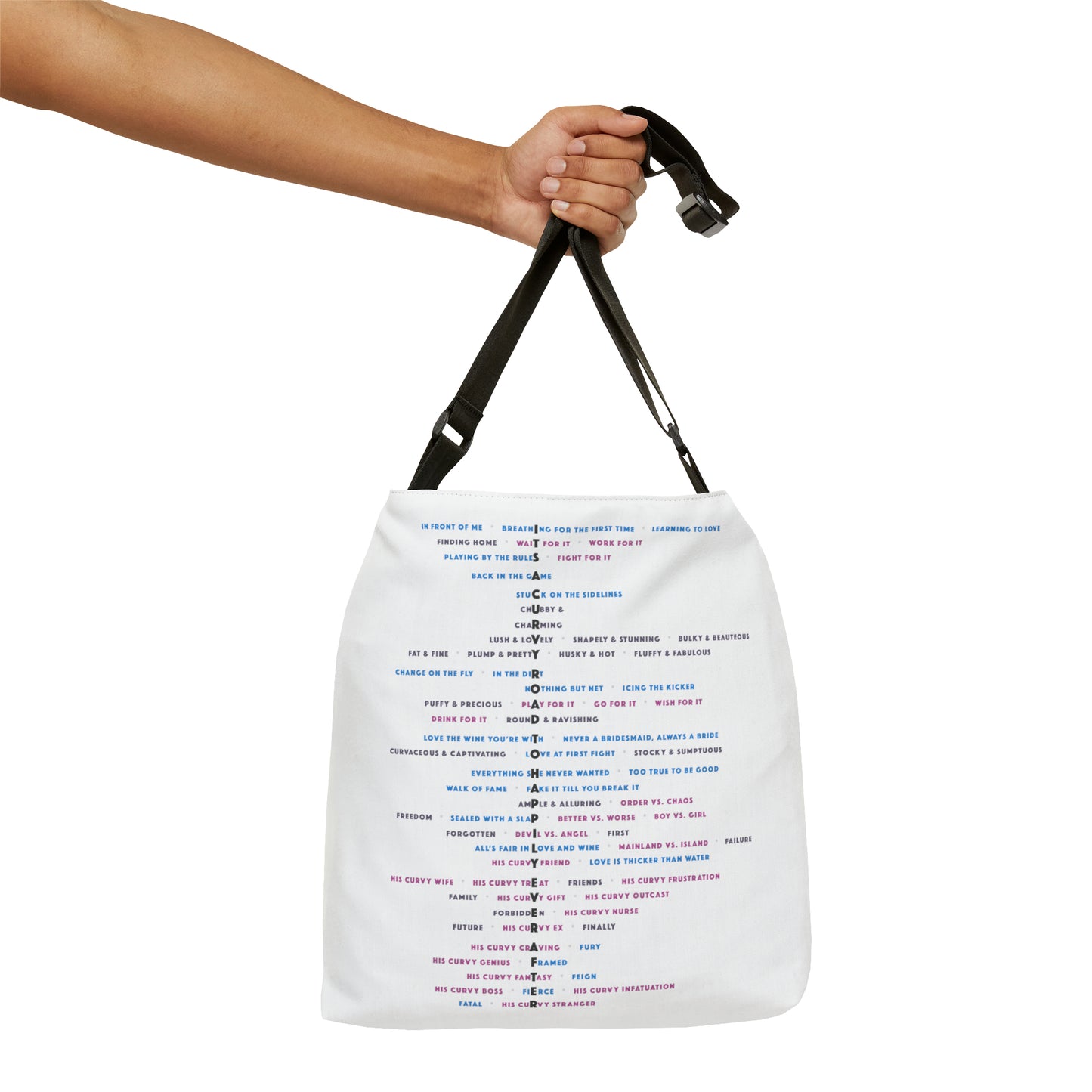 10 Year Tote (text only): Adjustable Tote Bag (AOP)