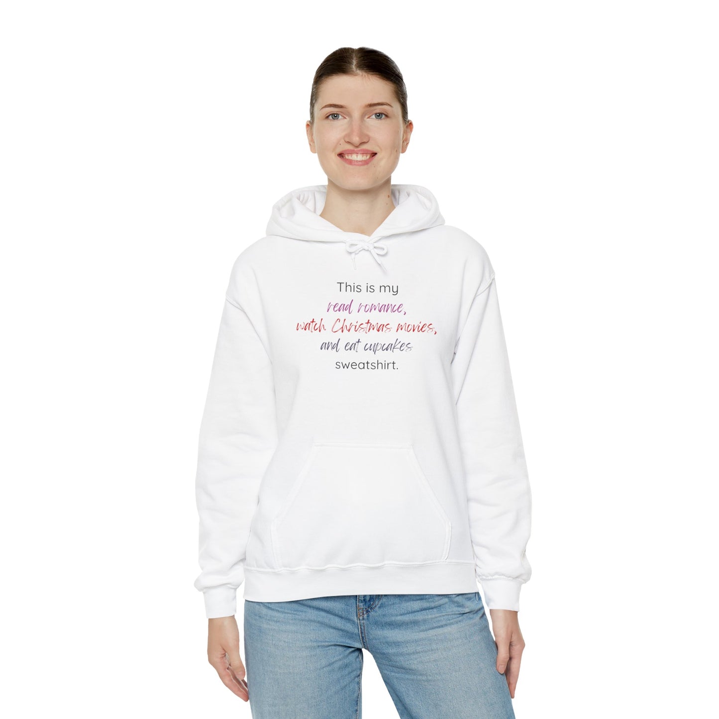 Read Watch Eat Christmas hoodie: Unisex Heavy Blend™ Hooded Sweatshirt