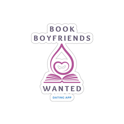 Book Boyfriends Wanted Dating App (Book Boyfriends Wanted): Die-Cut Stickers