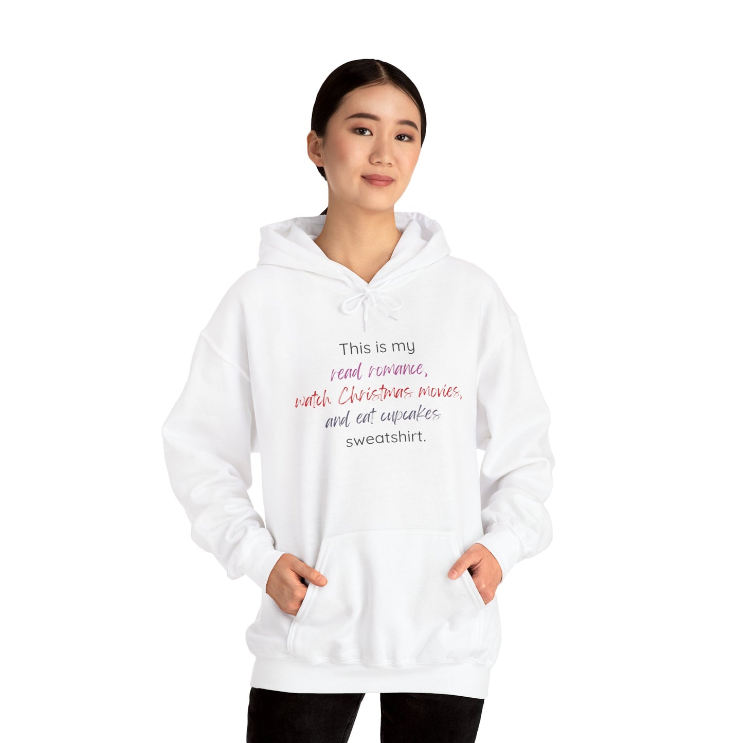 Read Watch Eat Christmas hoodie: Unisex Heavy Blend™ Hooded Sweatshirt