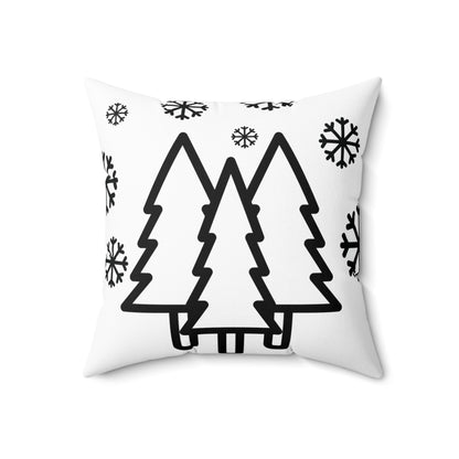 Merry Merry Merry Pillow: Spun Polyester Square Pillow