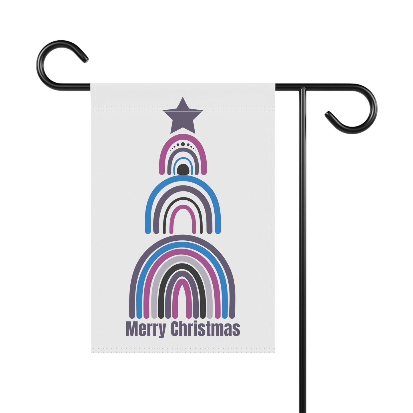 Merry Christmas Rainbows: Garden & House Banner