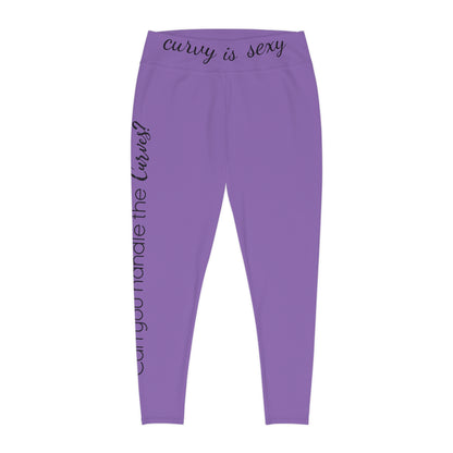 Can you handle the curves? Purple: Plus Size Leggings