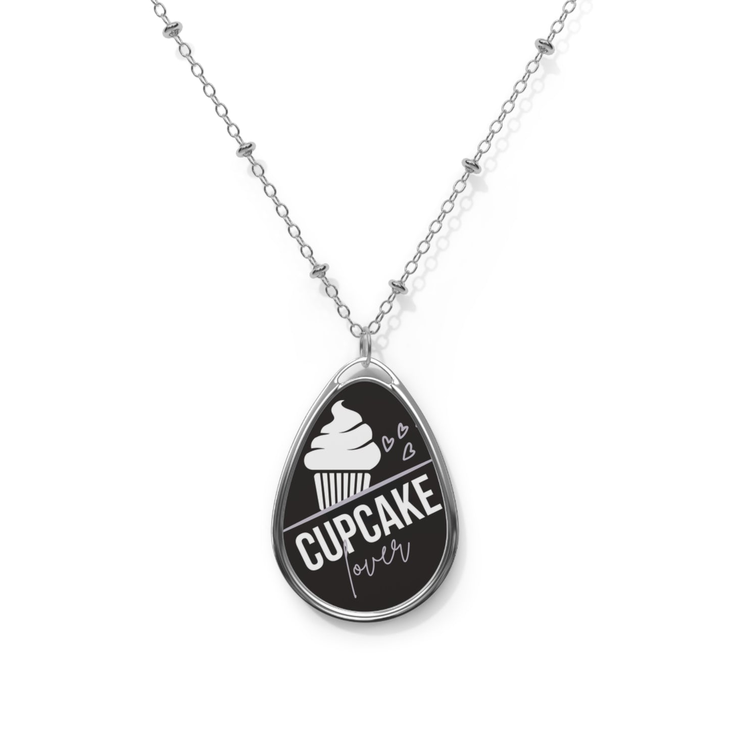 Cupcake Lover: Oval Necklace