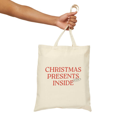 No Peeking Christmas: Canvas Tote Bag