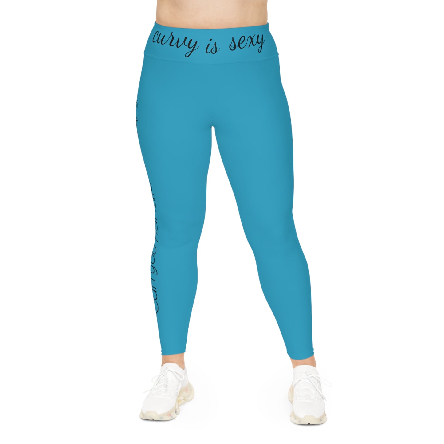 Can you handle the curves? Turquoise: Plus Size Leggings