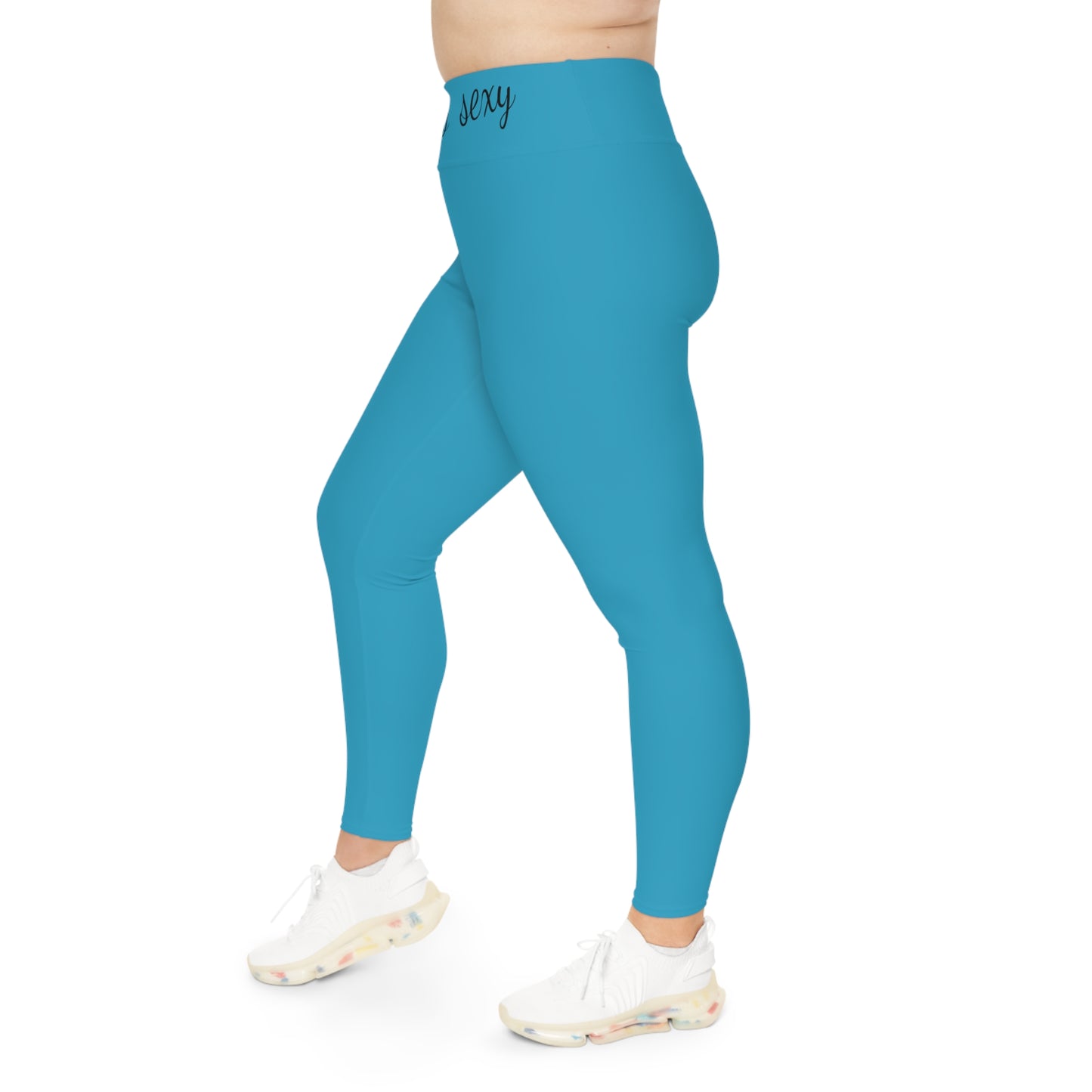 Can you handle the curves? Turquoise: Plus Size Leggings