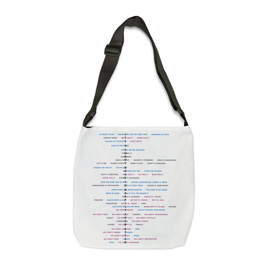 10 Year Tote (text only): Adjustable Tote Bag (AOP)