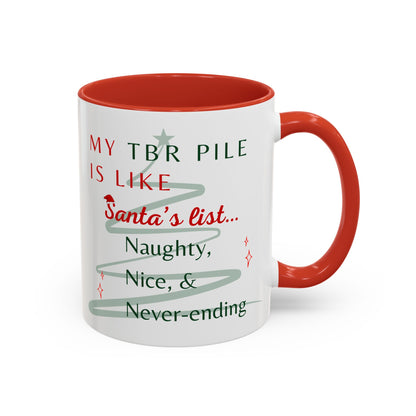 TBR Pile Mug: Accent Coffee Mug, 11oz