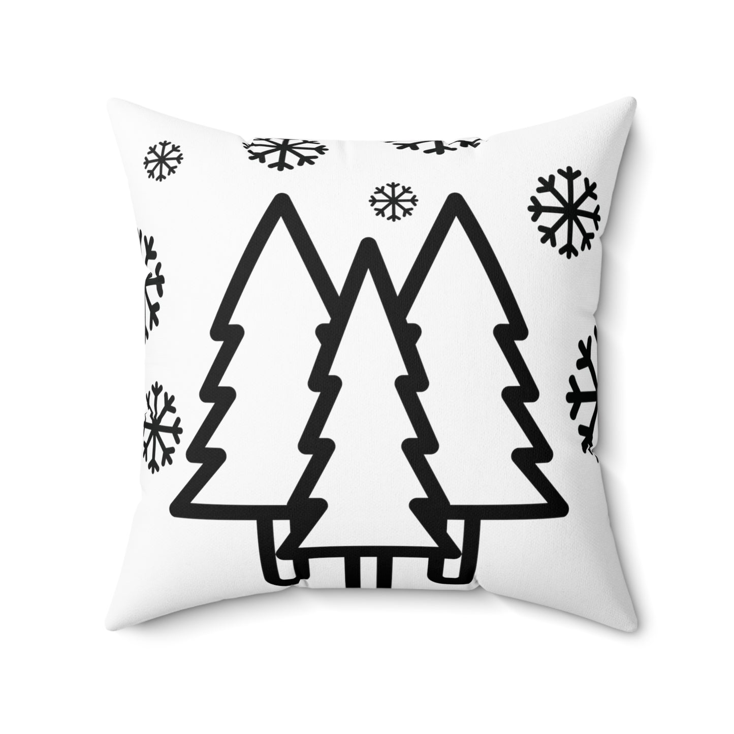 Merry Merry Merry Pillow: Spun Polyester Square Pillow