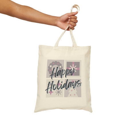 Happy Holidays: Canvas Tote Bag
