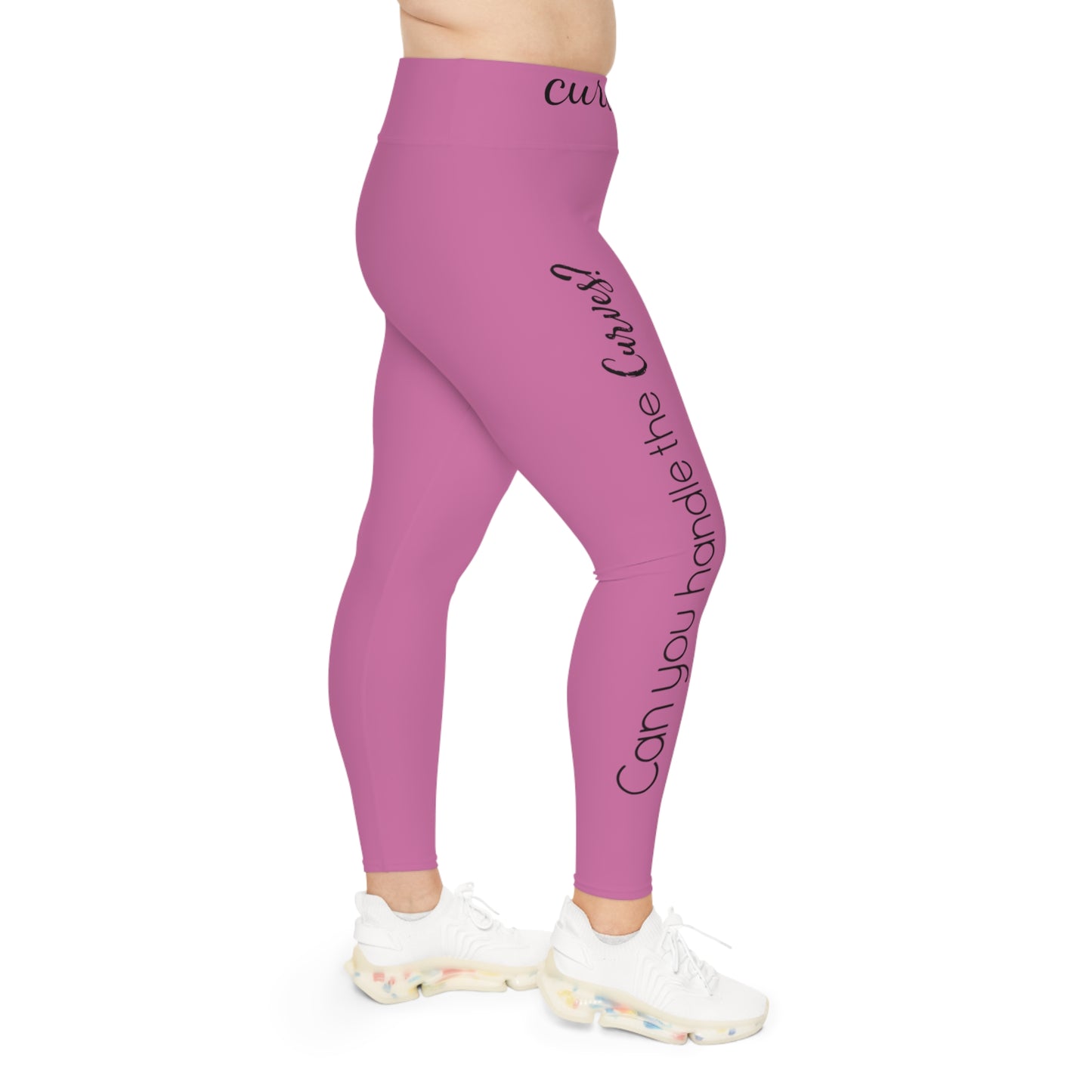 Can you handle the curves? Pink: Plus Size Leggings