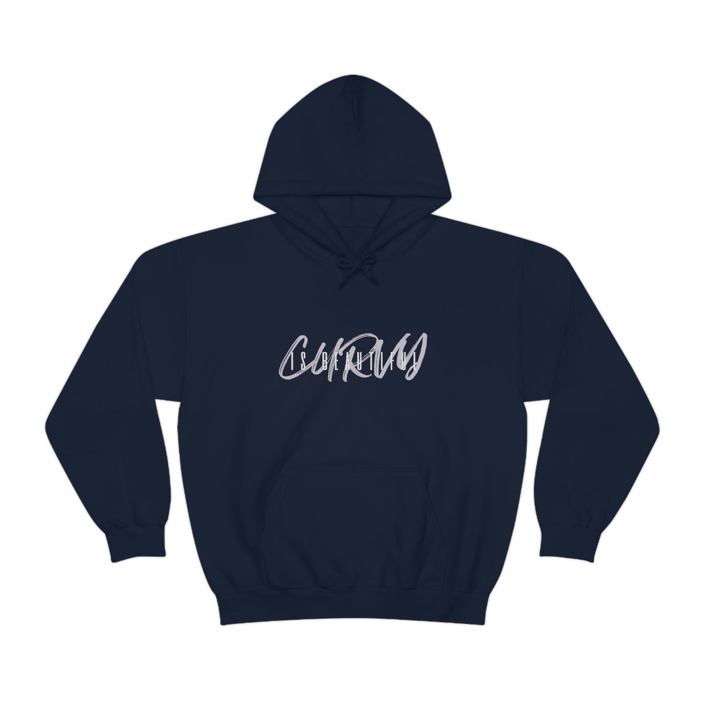Curvy is Beautiful / Stay Out: Unisex Heavy Blend™ Hooded Sweatshirt