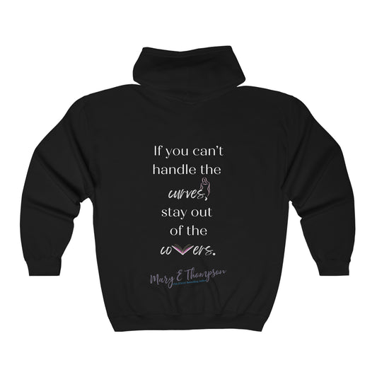 Stay Out (black): Unisex Heavy Blend™ Full Zip Hooded Sweatshirt